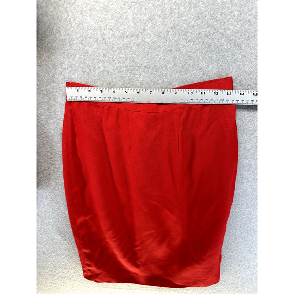 Vintage Ann Stuard Womens Suit 2-Piece Skirt Blouse Set Red Size 6 at La Costa - Picture 12 of 15